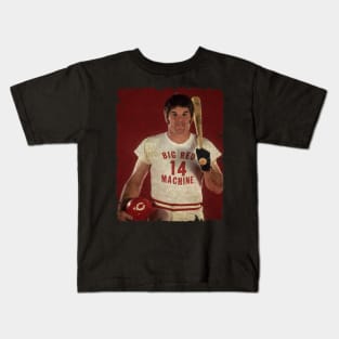 Pete Rose - (Charlie Hustle) Kids T-Shirt